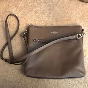 Taupe Kate spade cross over bag